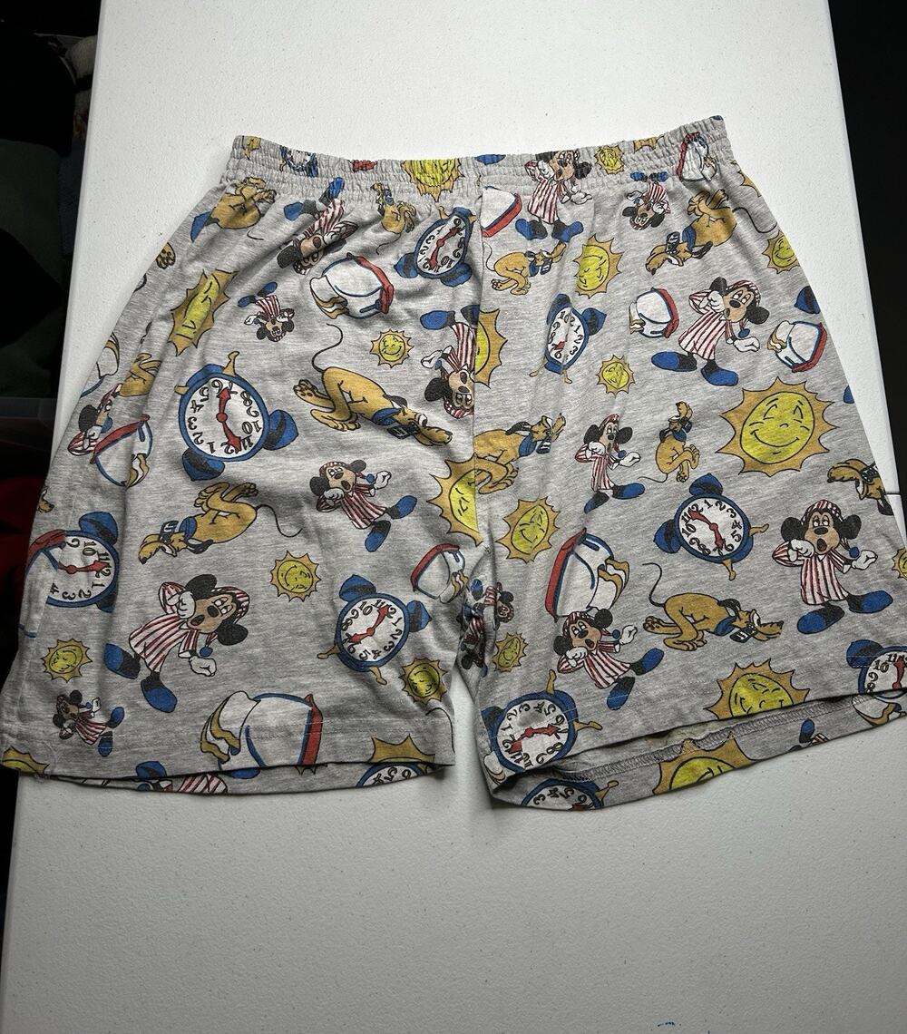 Vintage 80s-90s Disney Boxer Shorts Mickey Mouse Cotton Size XL